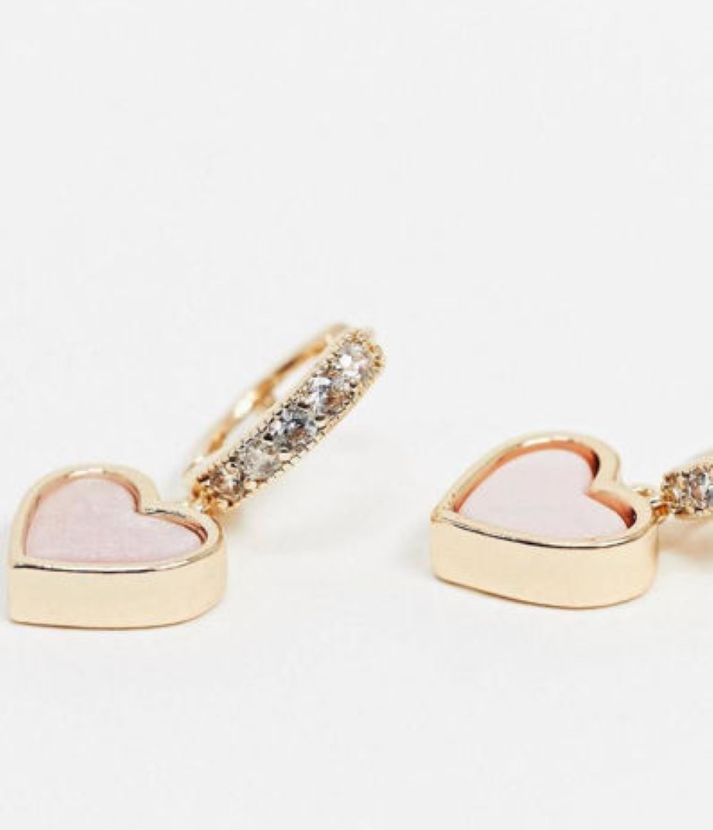 Buy Earrings With Pink Heart from F Store available online at VEND. Explore more Accessories collections now