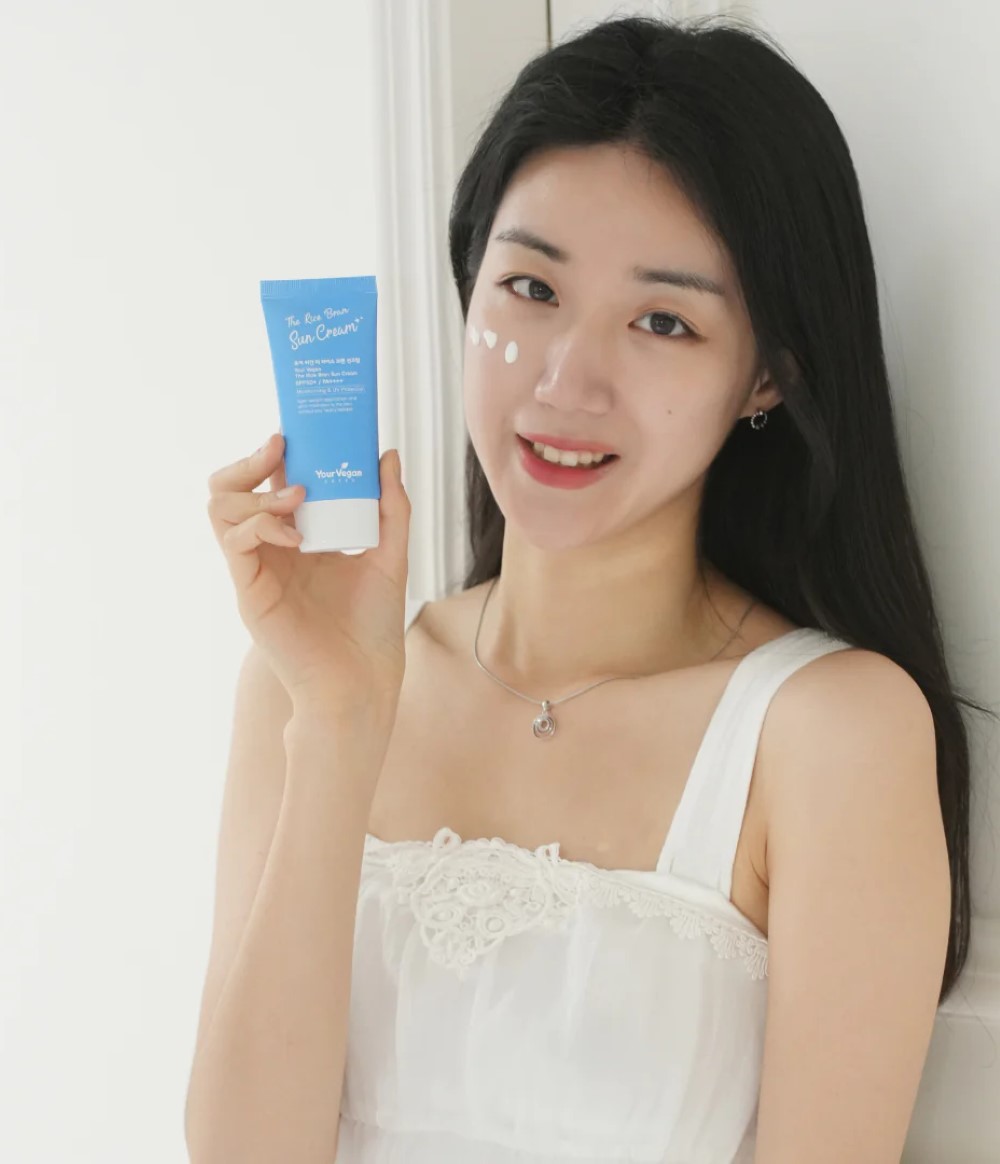 Buy The Rice Bran Sun Cream - Korean Made from YOUR VEGAN available online at VEND. Explore more skincare products now