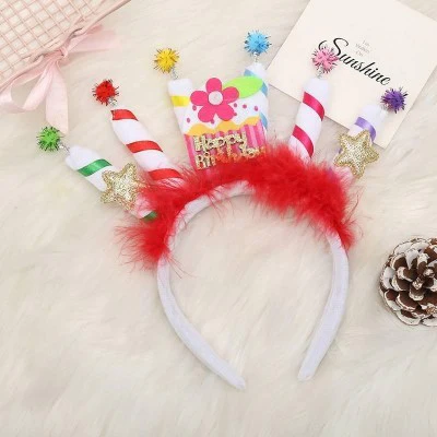 colorful birthday headband Fyonka store