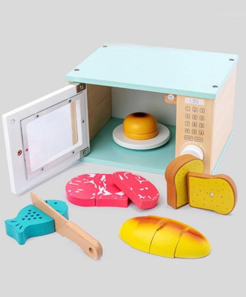 Wooden Mini Microwave Toy